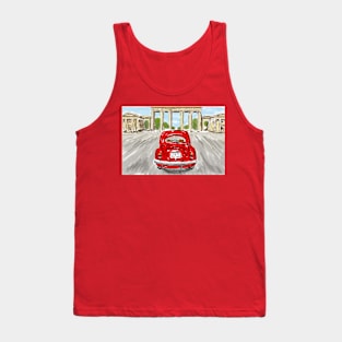 Classic car red Tank Top